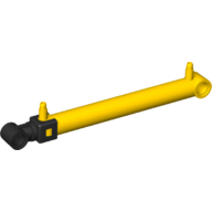 Lego Pneumatic Cylinder 1 x 11 with 2 Stepped Inlets [V2] / Yellow