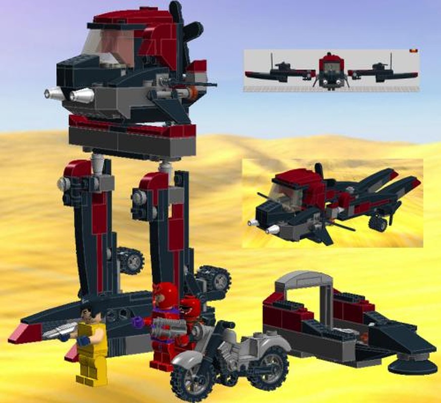 Lego Transformer with Hovercraft