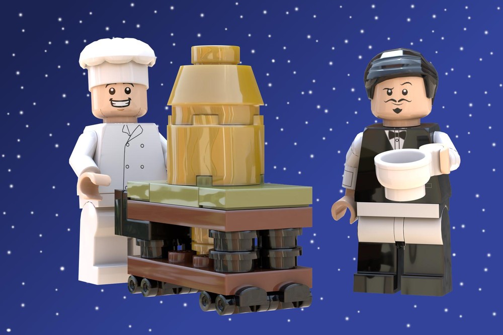 Lego Polar Express Hot Chocolate Cart