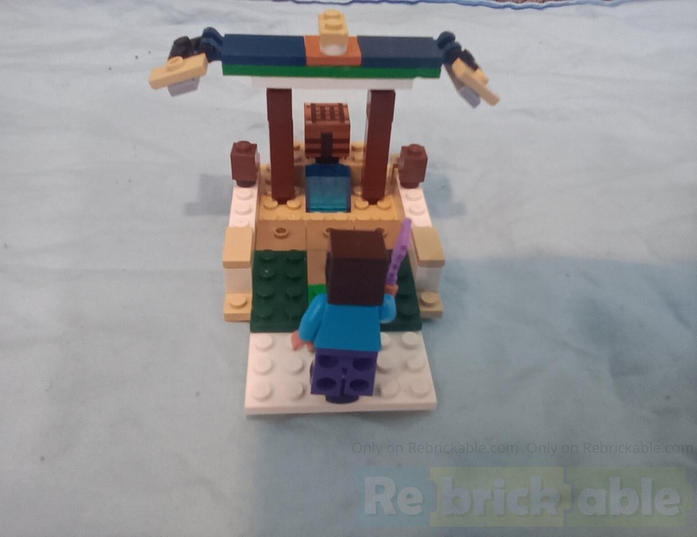 Lego Steve's crafting hut