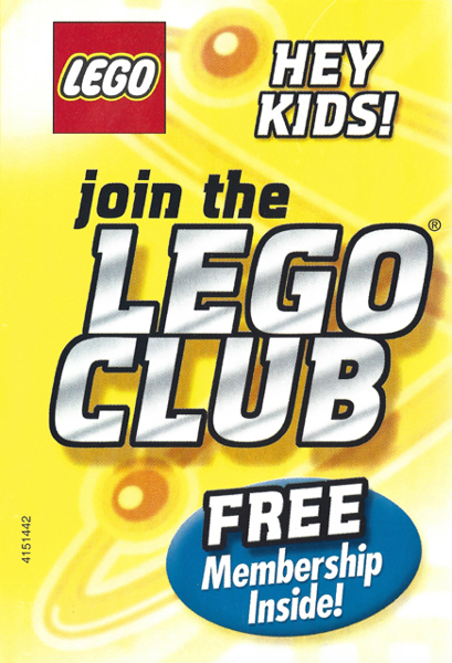 Lego 2001 Insert - LEGO Club - US/Canadian (4151442)