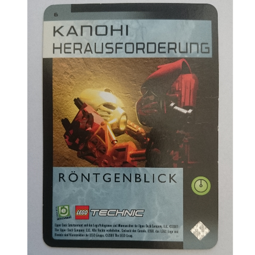 Lego Trading Card, Bionicle Game: QftM - 6 Great Mask Challenge - Vision