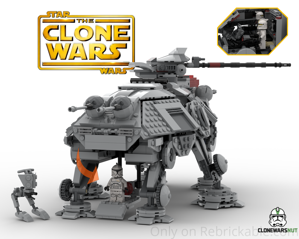 Lego AT-TE with AT-RT Accessibility Ramp