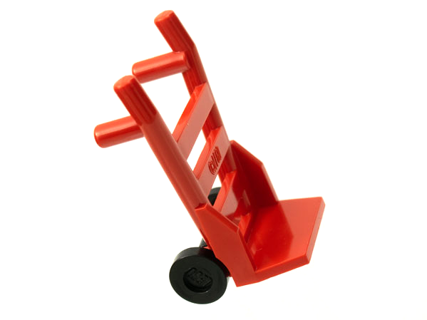Lego Minifigure, Utensil Hand Truck (2495 / 2496)