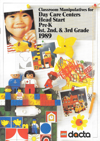 Lego 1989 Large US Dacta - Classroom Manipulatives for Day Care Centers, Head Start, Pre-K, 1st, 2nd, & 3rd Grade (950131-USA)