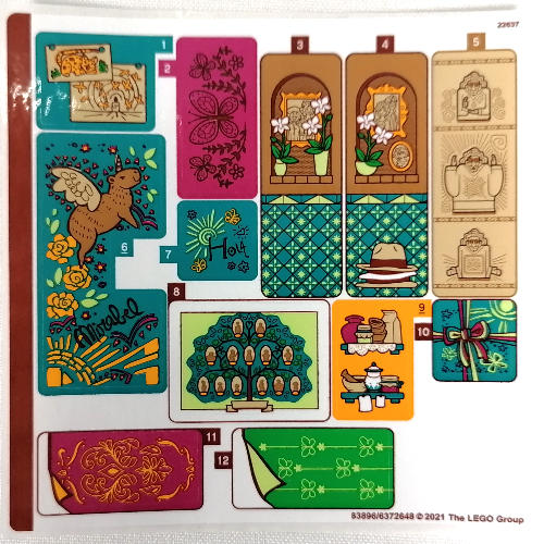 Lego Sticker Sheet for Set 43202-1