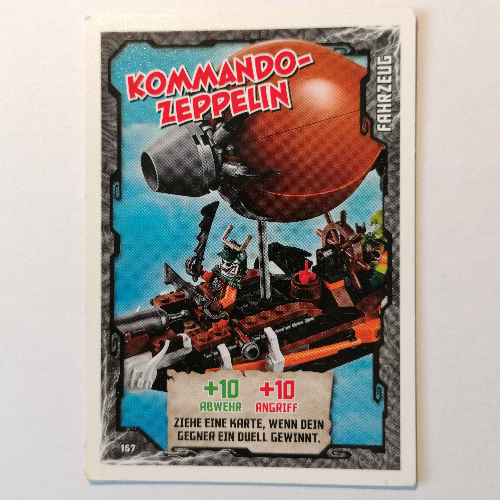Lego Trading Card, Ninjago Game Series 1 [German] - 157 Kommando-Zeppelin