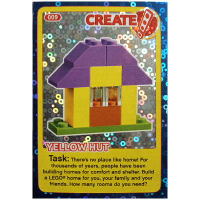 Lego Trading Card, Create the World Incredible Inventions - Yellow Hut (foil) / [No Color/Any Color]
