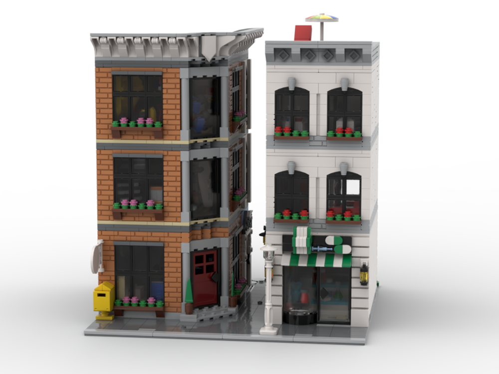 Lego Modular Sports Shop and Pharmacy