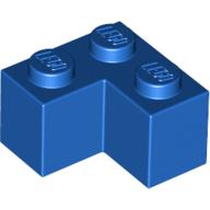 Lego Brick 2 x 2 Corner / Blue