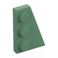 Lego Wedge Plate 3 x 2 Right / Sand Green