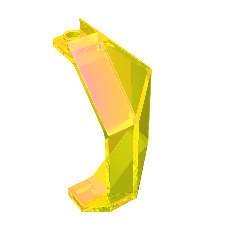Lego Panel 3 x 3 x 6 Corner Convex / Trans-Yellow
