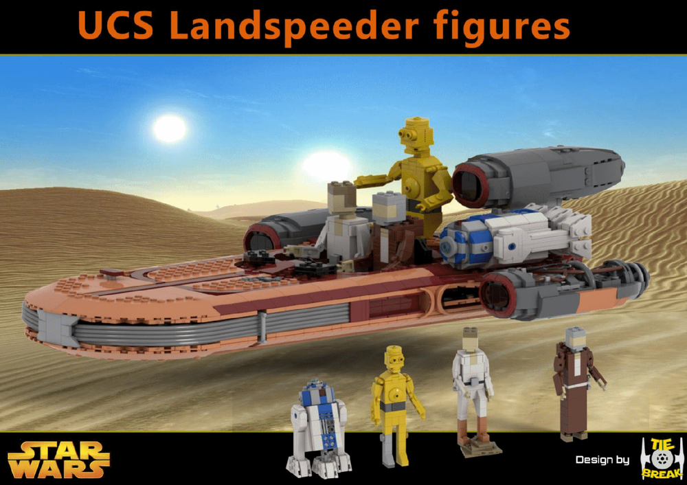 Lego UCS Luke's Landspeeder Figures