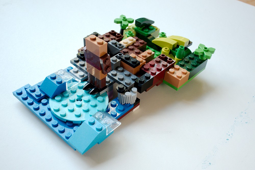 Lego Antony Gormley - GRIP alternate freestyle build