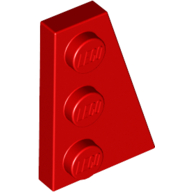 Lego Wedge Plate 3 x 2 Right / Red