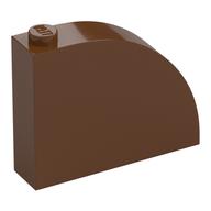 Lego Brick Curved 1 x 4 x 2 2/3 / Reddish Brown
