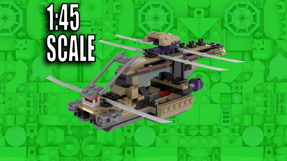 Lego Wookie Fluttercraft Minifigure Scale 70746 Modified Build