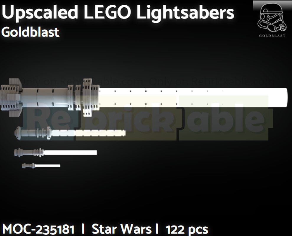 Lego Upscaled LEGO Star War's Light sabers