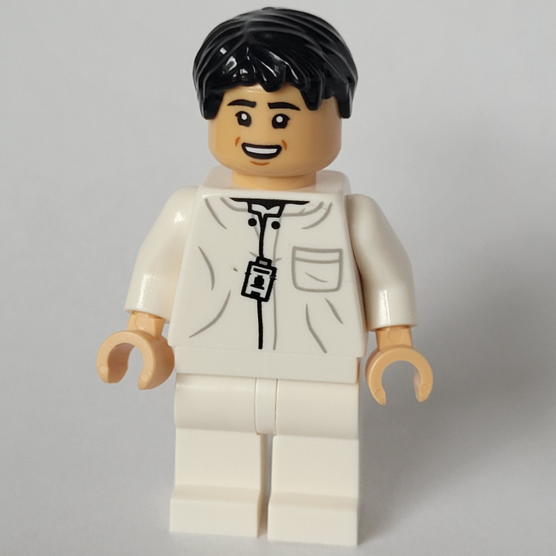 Lego Dr. Henry Wu, White Scrubs