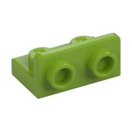 Lego Bracket 1 x 2 - 1 x 2 Inverted / Lime