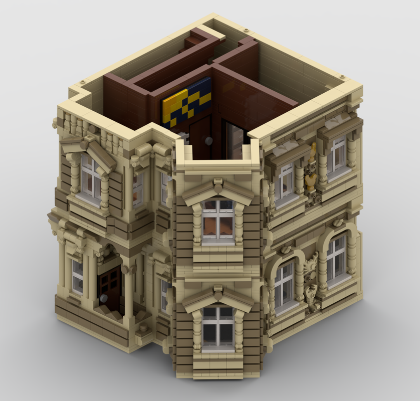 Lego Swapped interiors - Floor extensions for the Beaux-Arts Modular Building