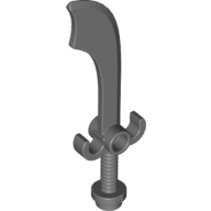 Lego Weapon Sword / Scimitar / Dark Bluish Gray