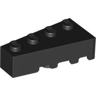 Lego Brick Wedged, Angled 4 x 2 Left / Black