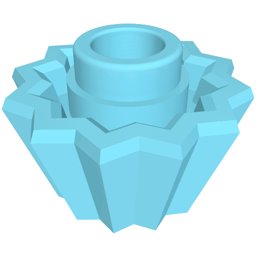 Lego Food Cupcake with Stud / Medium Azure