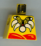 Lego Torso Pirate Islanders with Bone Necklace Pattern / Yellow