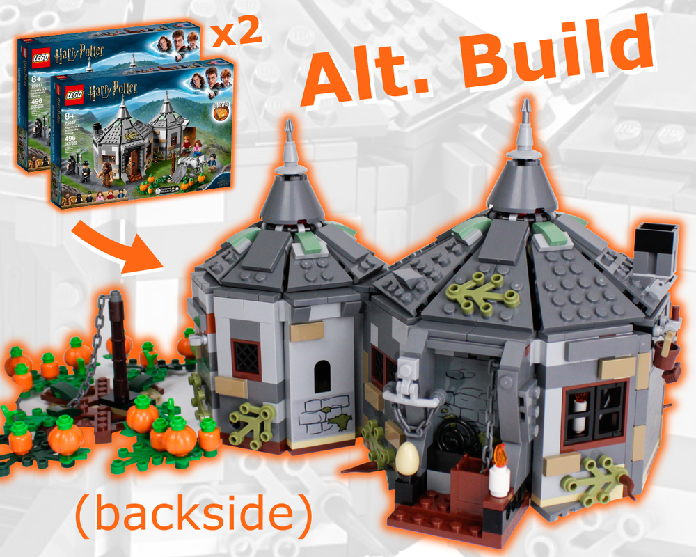 Lego Hagrıd's Hut w/ Back - Alt Build