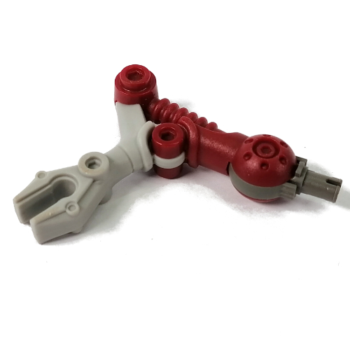 Lego Large Figure Limb, Arm, Lower Section with Light Grey Grabber, Dark Grey Pin (Ooni)