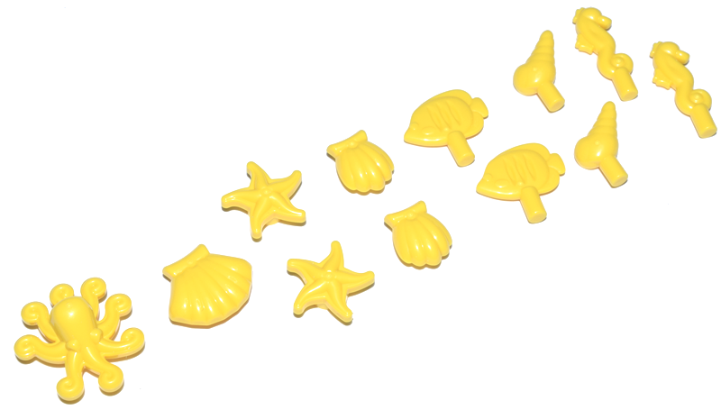 Lego Friends Accessories, Marine Life, 12 in Bag (Multipack)