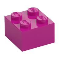 Lego Brick 2 x 2 / Magenta
