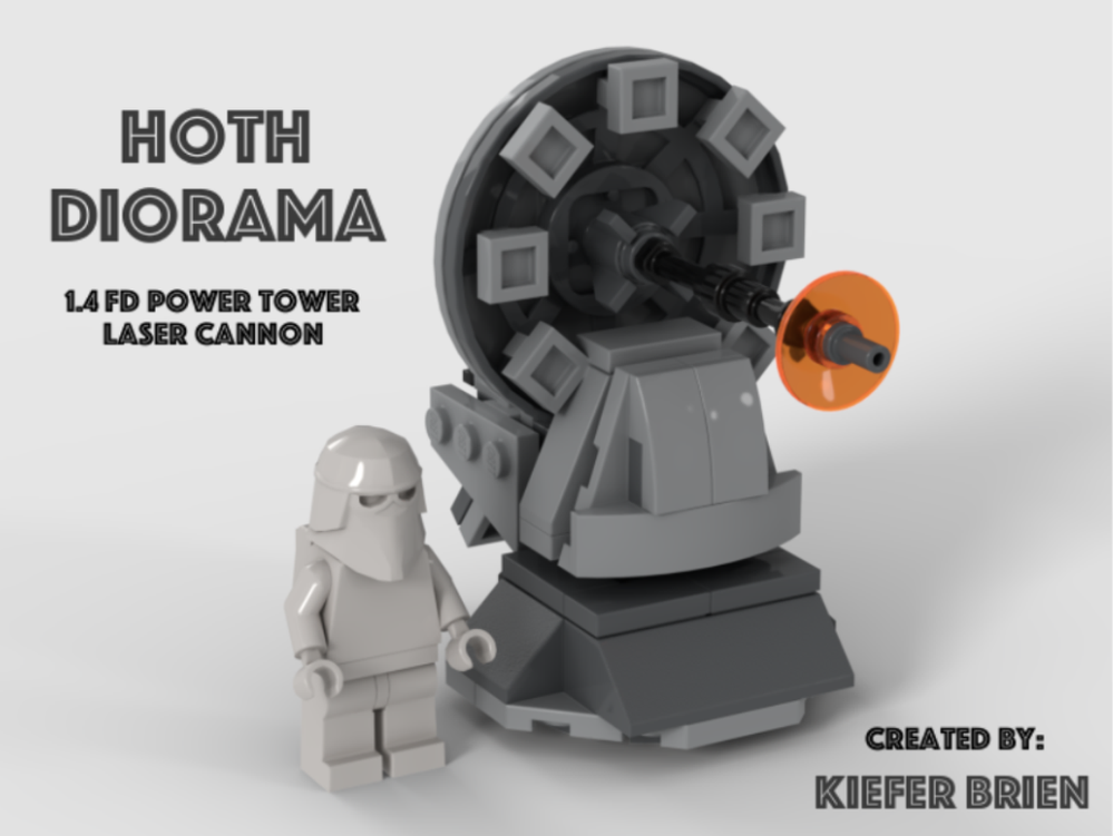 Lego Hoth Diorama: 1.4 FD Power Tower