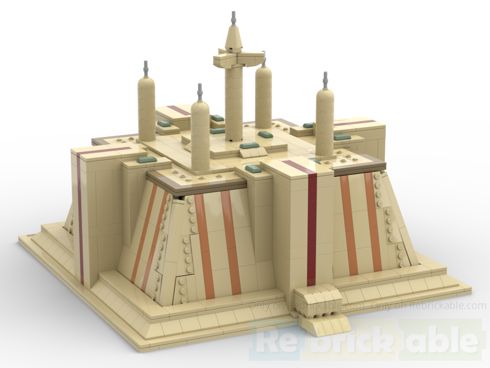 Lego The Coruscant temple midi scale