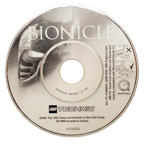 Lego CD-Rom, Bionicle [For 2001 Figure Canisters]