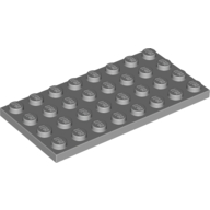 Lego Plate 4 x 8 / Light Bluish Gray
