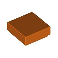 Lego Tile 1 x 1 with Groove / Reddish Orange