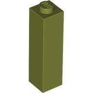 Lego Brick 1 x 1 x 3 / Olive Green