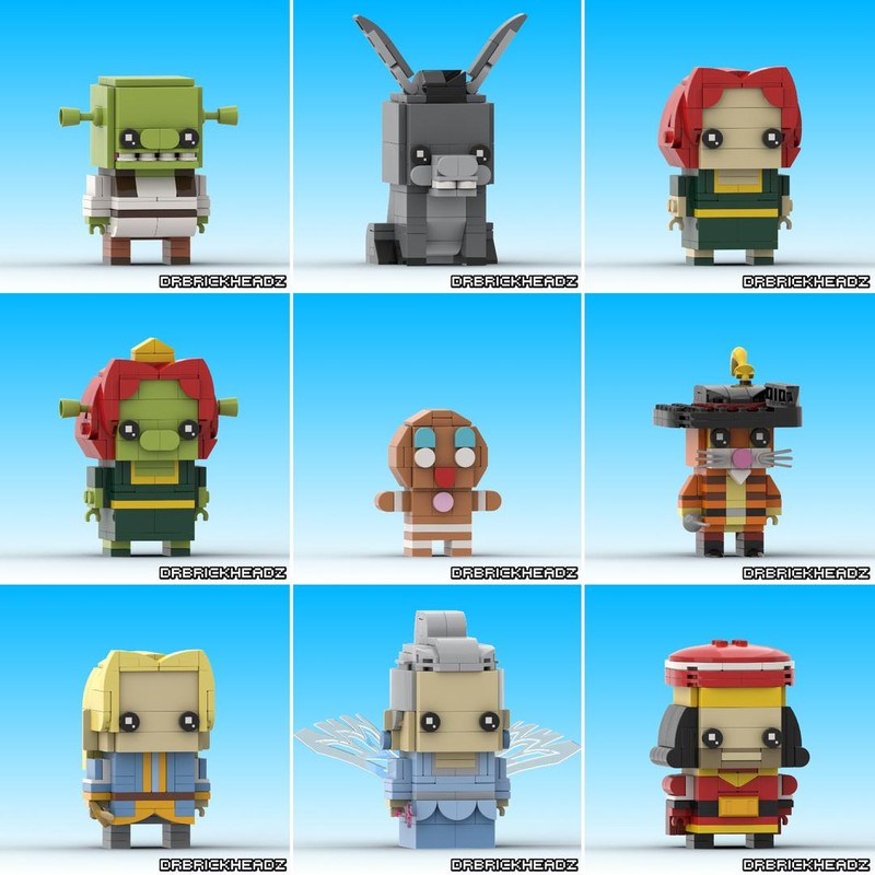 Lego Shrek Brickheadz Collection