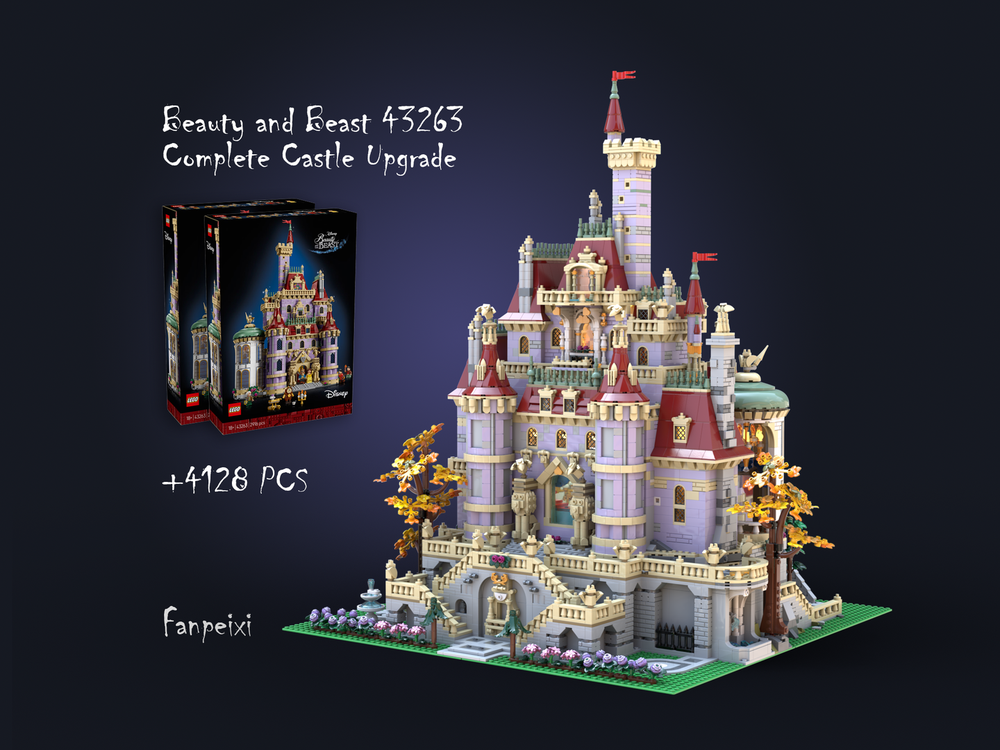Lego Complete Beauty and Beast Castle Upgrade