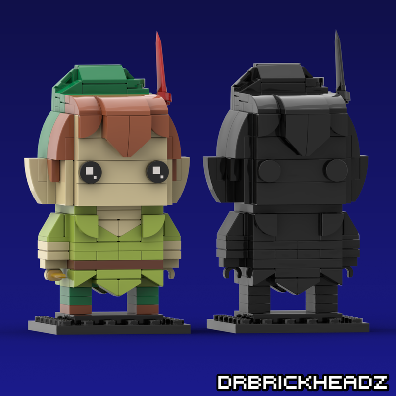 Lego Peter Pan + Shadow (Peter Pan) Brickheadz