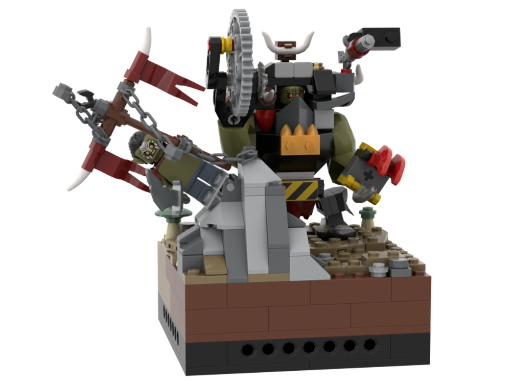 Lego 40K Ork in mega armour