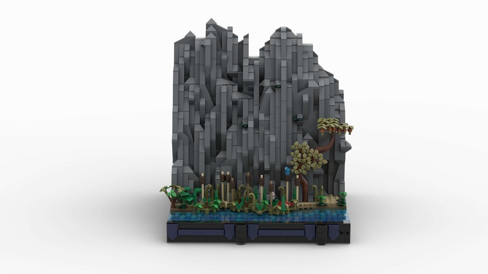 Lego G3 - Shore, landscape & storage for my medieval castle