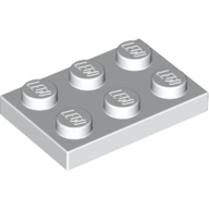 Lego Plate 2 x 3 / White