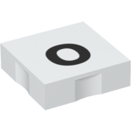Lego Duplo Tile 2 x 2 with Lowercase 'o' Print