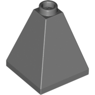 Lego Brick Sloped 75° 2 x 2 x 2 Quadruple Convex / Dark Bluish Gray