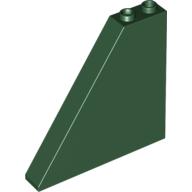 Lego Brick Sloped 55° 1 x 6 x 5 / Dark Green