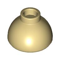 Lego Brick Round 1.5 x 1.5 Dome Top [Plain] / Tan