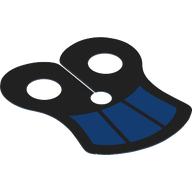 Lego Neckwear Cape, Pauldron with 3 Dark Blue Squares Print